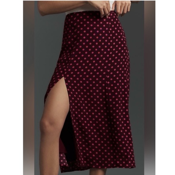 Anthropologie Dresses & Skirts - Anthropologie Maeve Lille Polka Dot Skirt Polka Dot 6